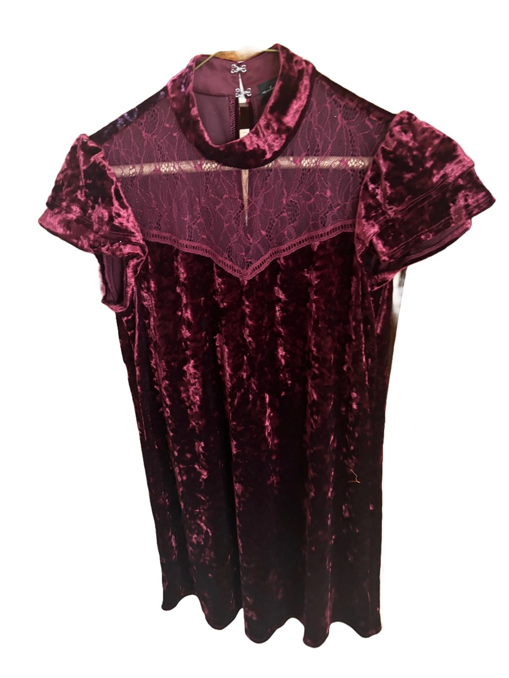 City Triangles velvet dress